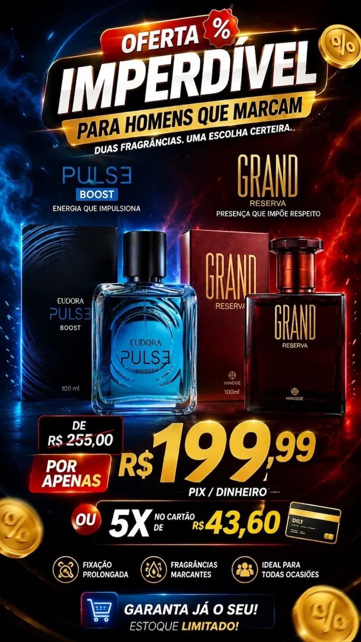 Combo PERFUME Eudora Pulse Boost+Grand Reserva HINODE