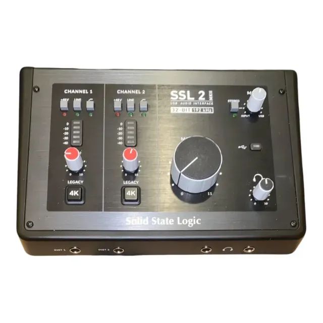 Interface de Áudio SSL2 MKII 4K Usb 192khz 32-bit - em ótimo