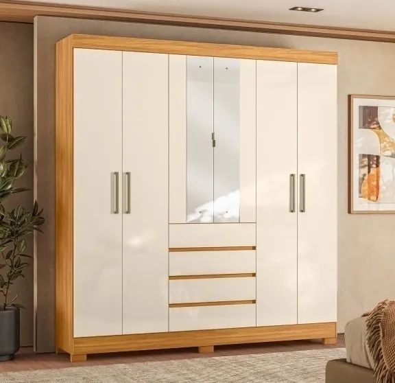 Guarda Roupa Opera 100% MDF com espelho