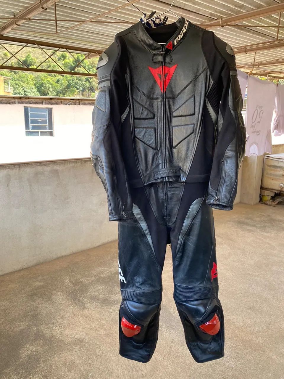  Macacão De Couro Dainese Avro D1 - 2 Peças