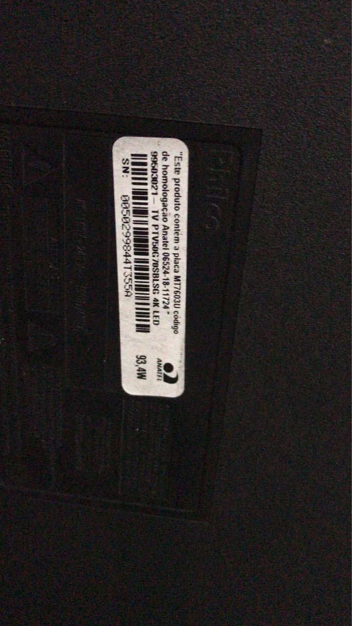 Tv Philco 50 4k (defeito) - Foto 5