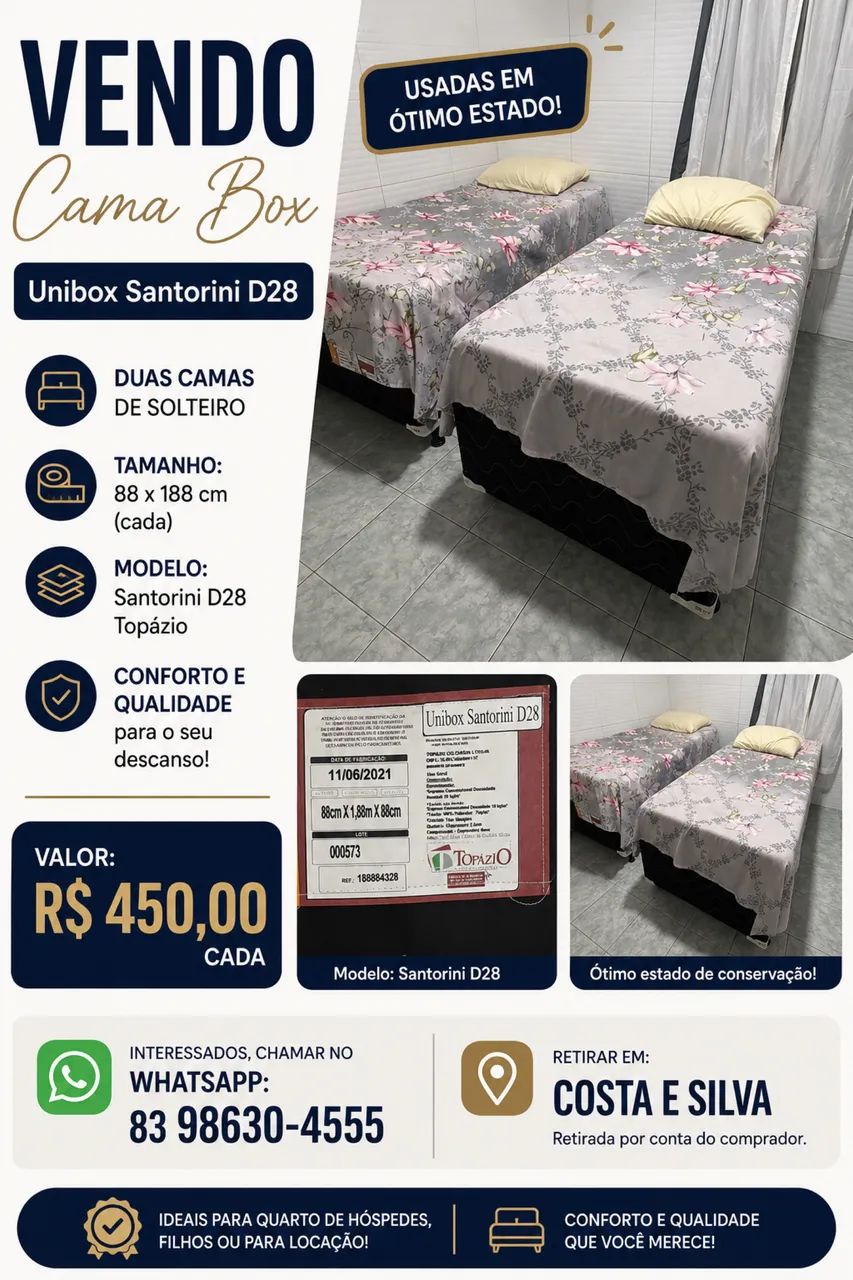 Cama de solteiro 