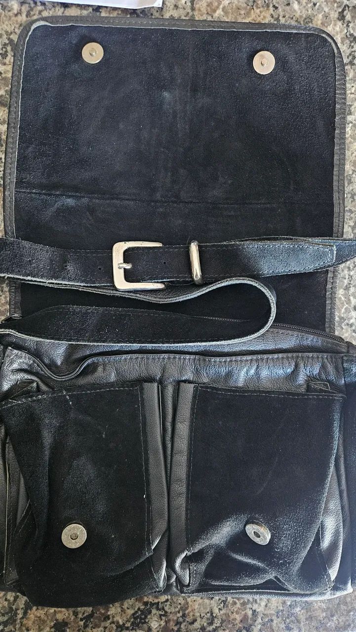 Bolsa vintage  de couro surf trip  - Foto 2
