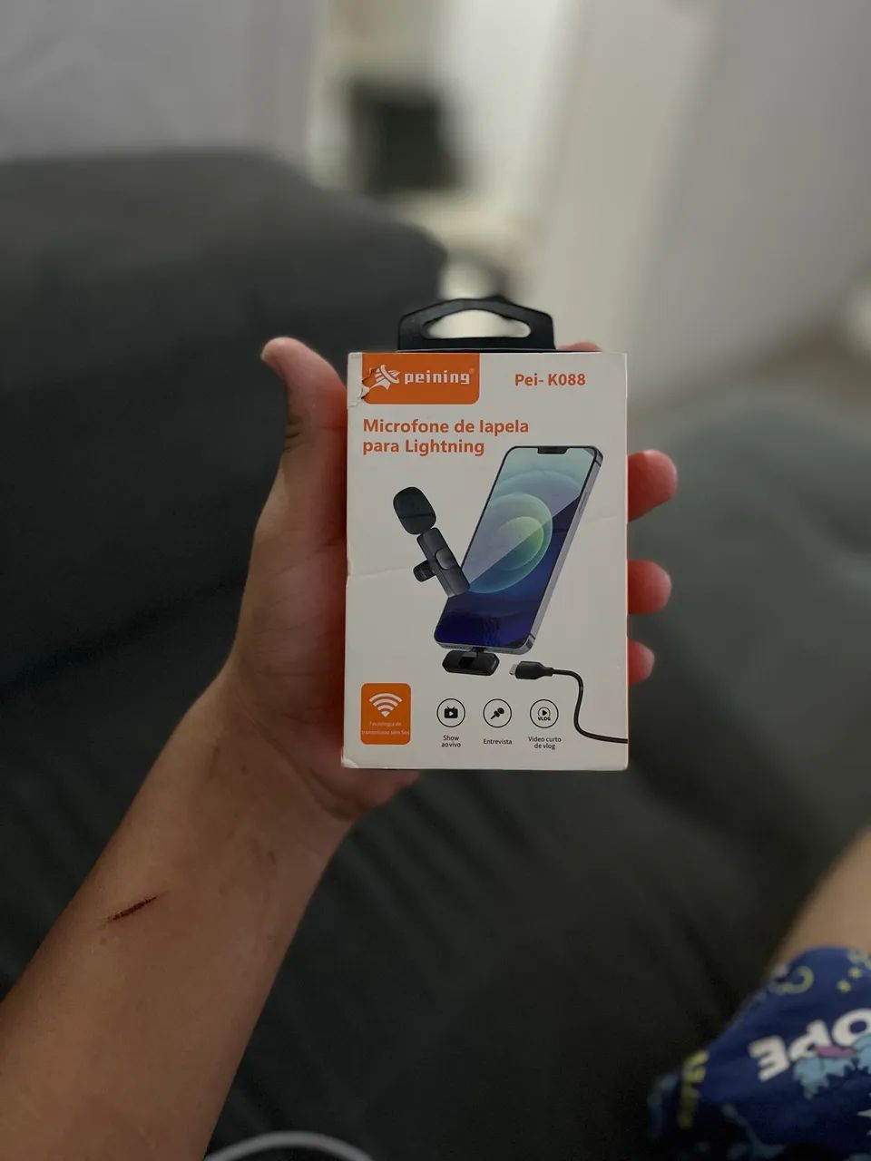 Microfone de lapela
