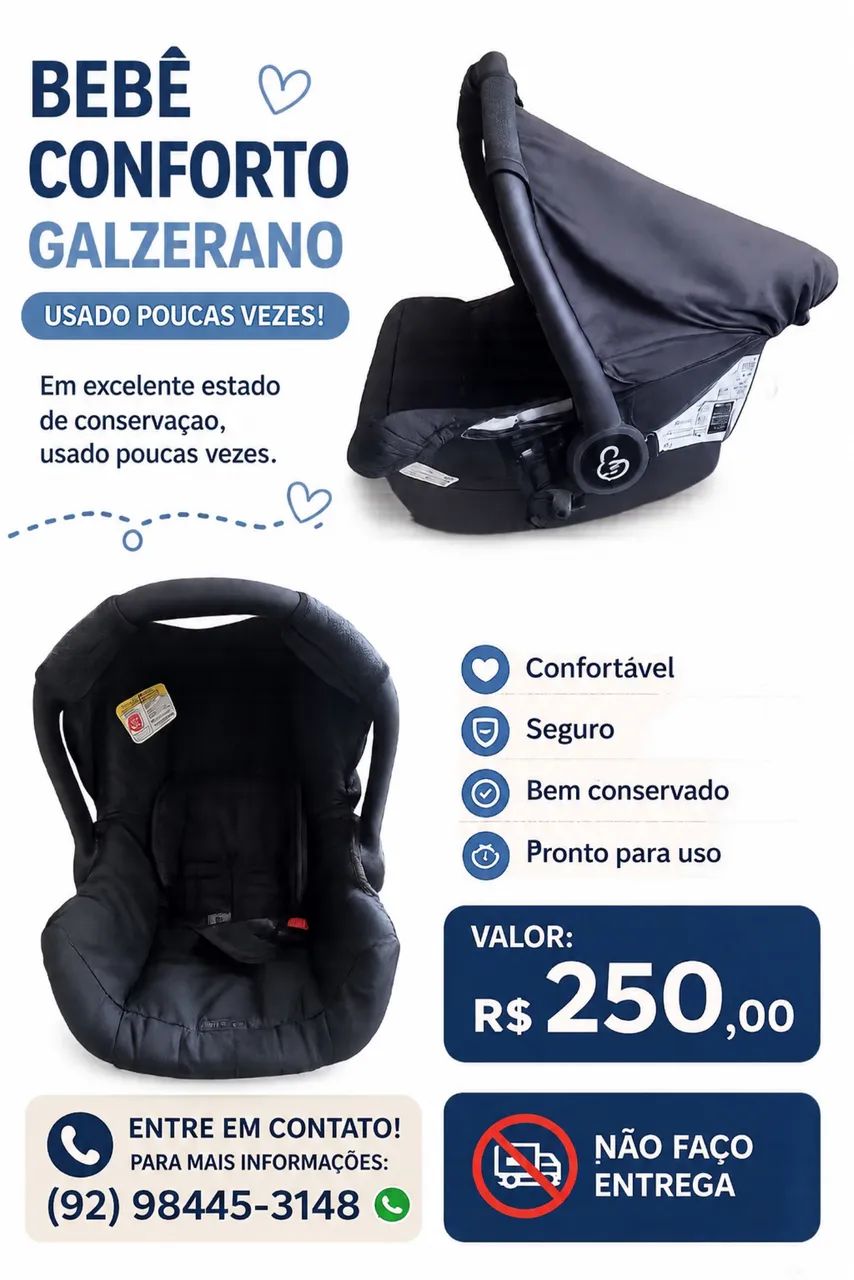 Bebê conforto semi novo 