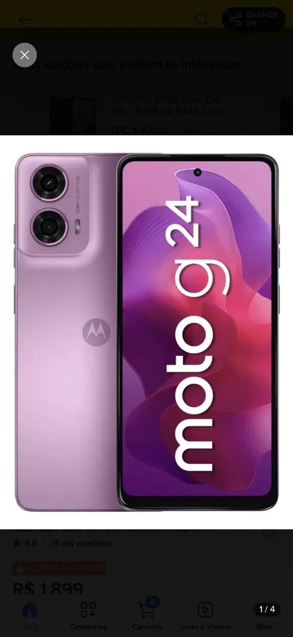 Celular moto g  24 