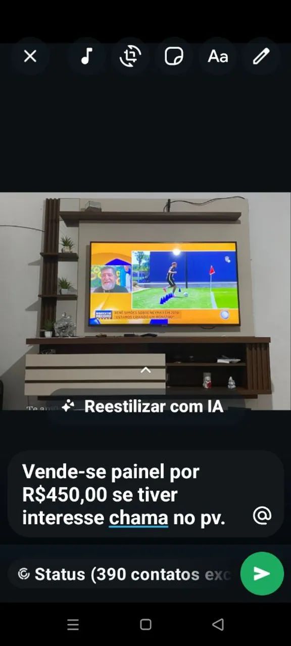 vendo sofá painel armário completo - Foto 3