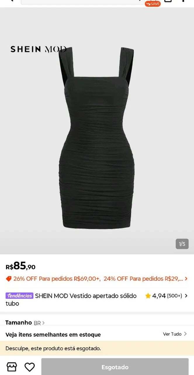 2 vestido preto pp