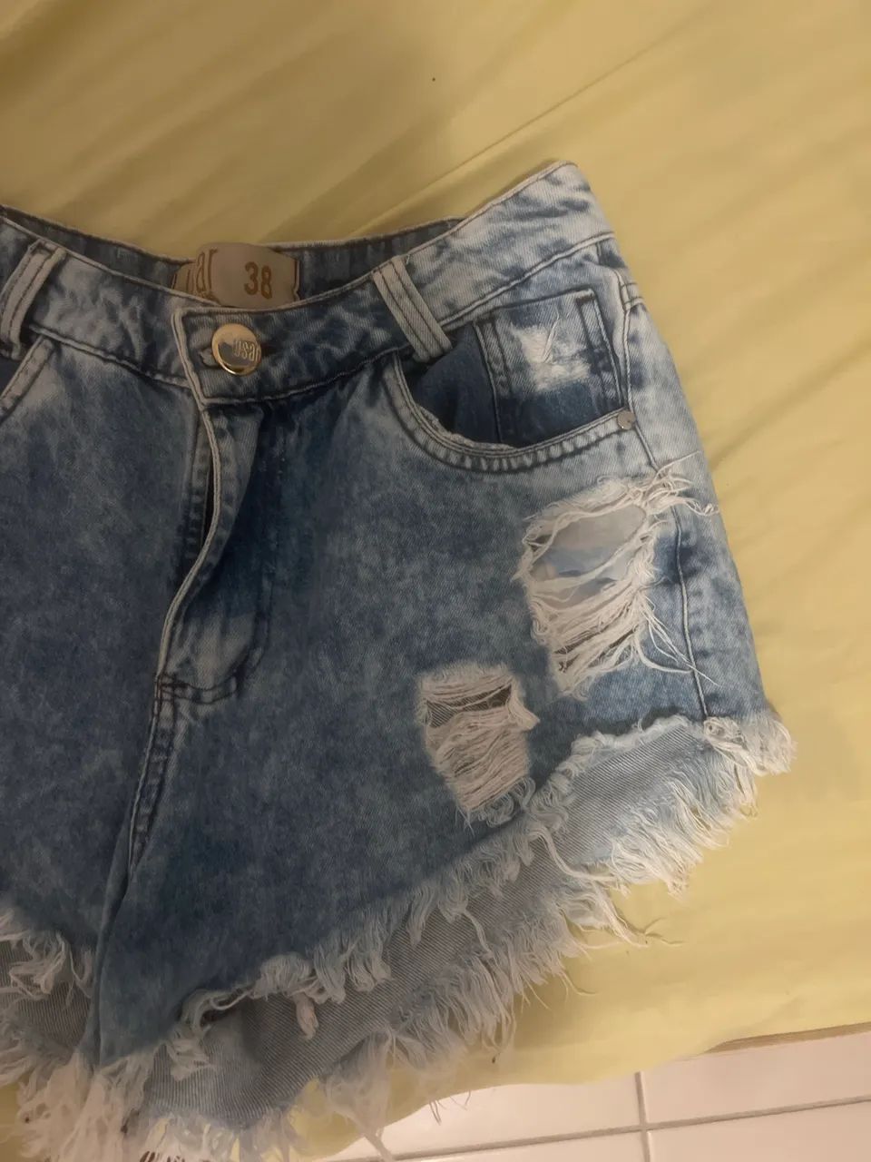 Short jeans destroyed- TAM 38  - Foto 3