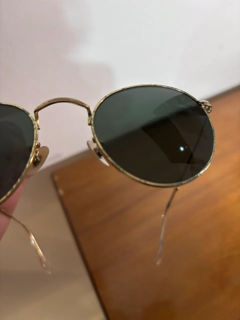 Óculos Ray-Ban ORIGINAL Round dourado - Foto 2