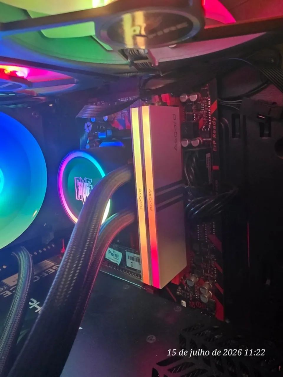 Kit Memória RAM Asgard 3600 16GB (2x8GB) DDR4 para Desktop U-DIMM RGB  - Foto 2