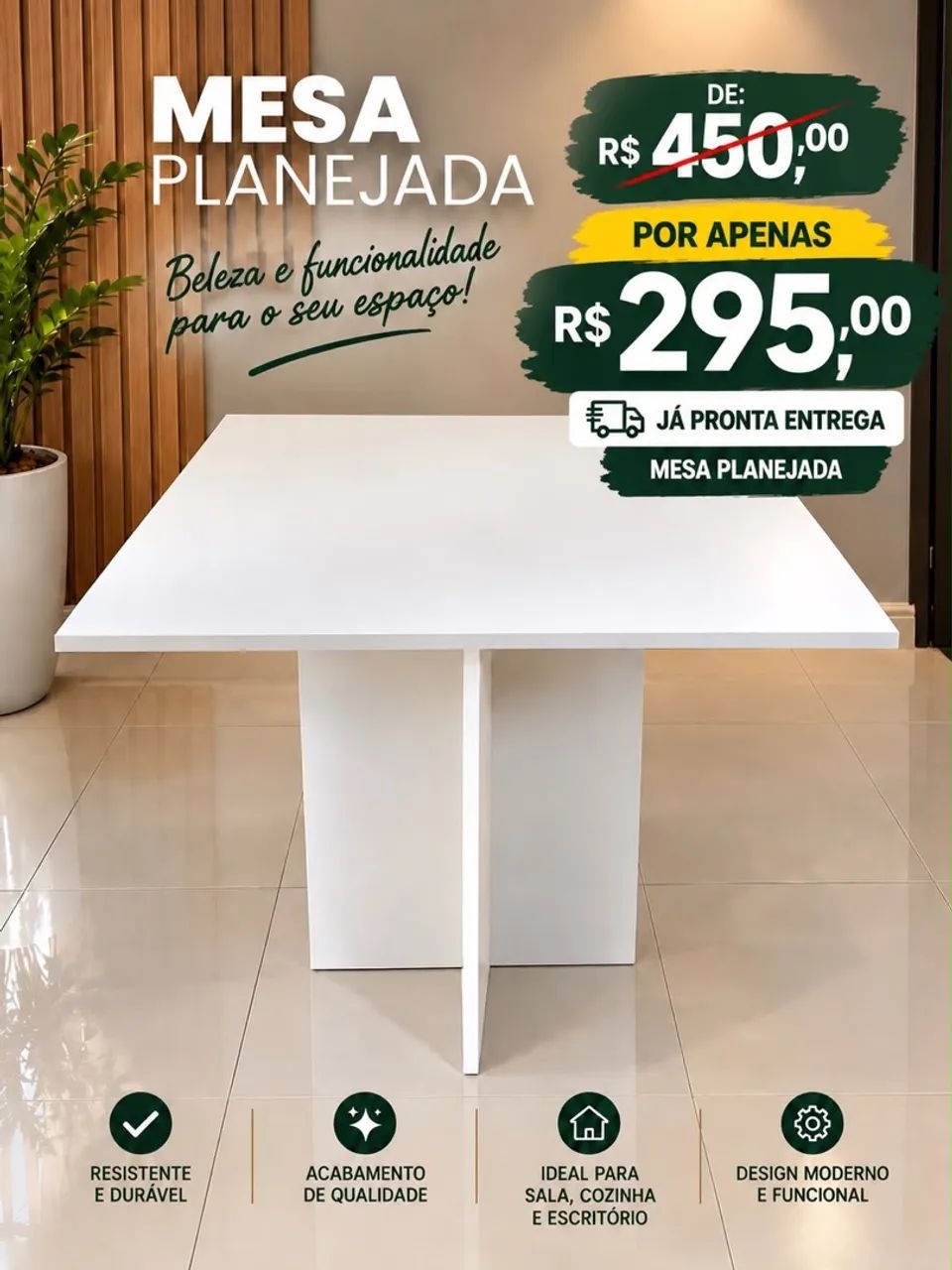 MESA PLANEJADA MDF