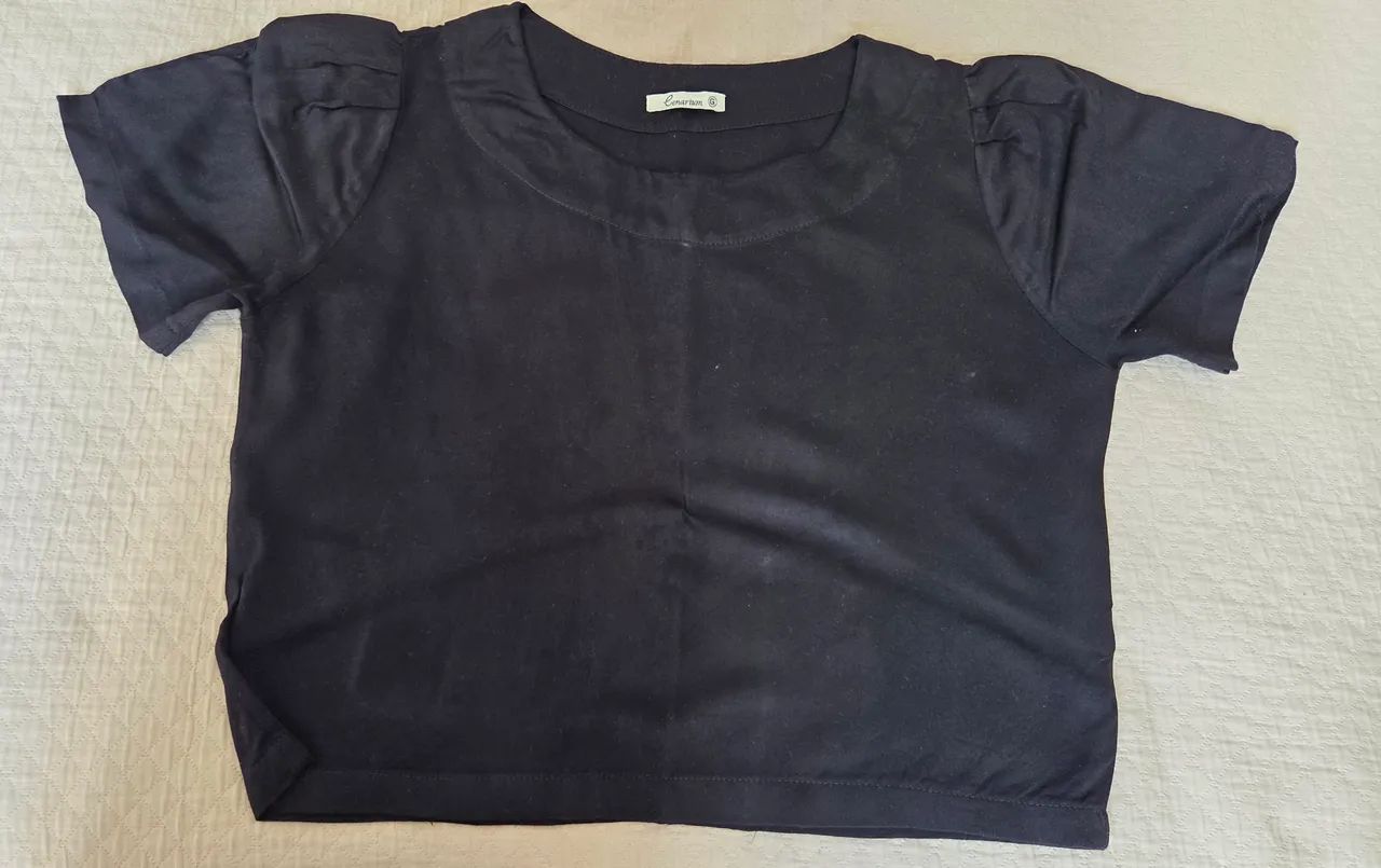 Blusa preta usada poucas vezes - Foto 2