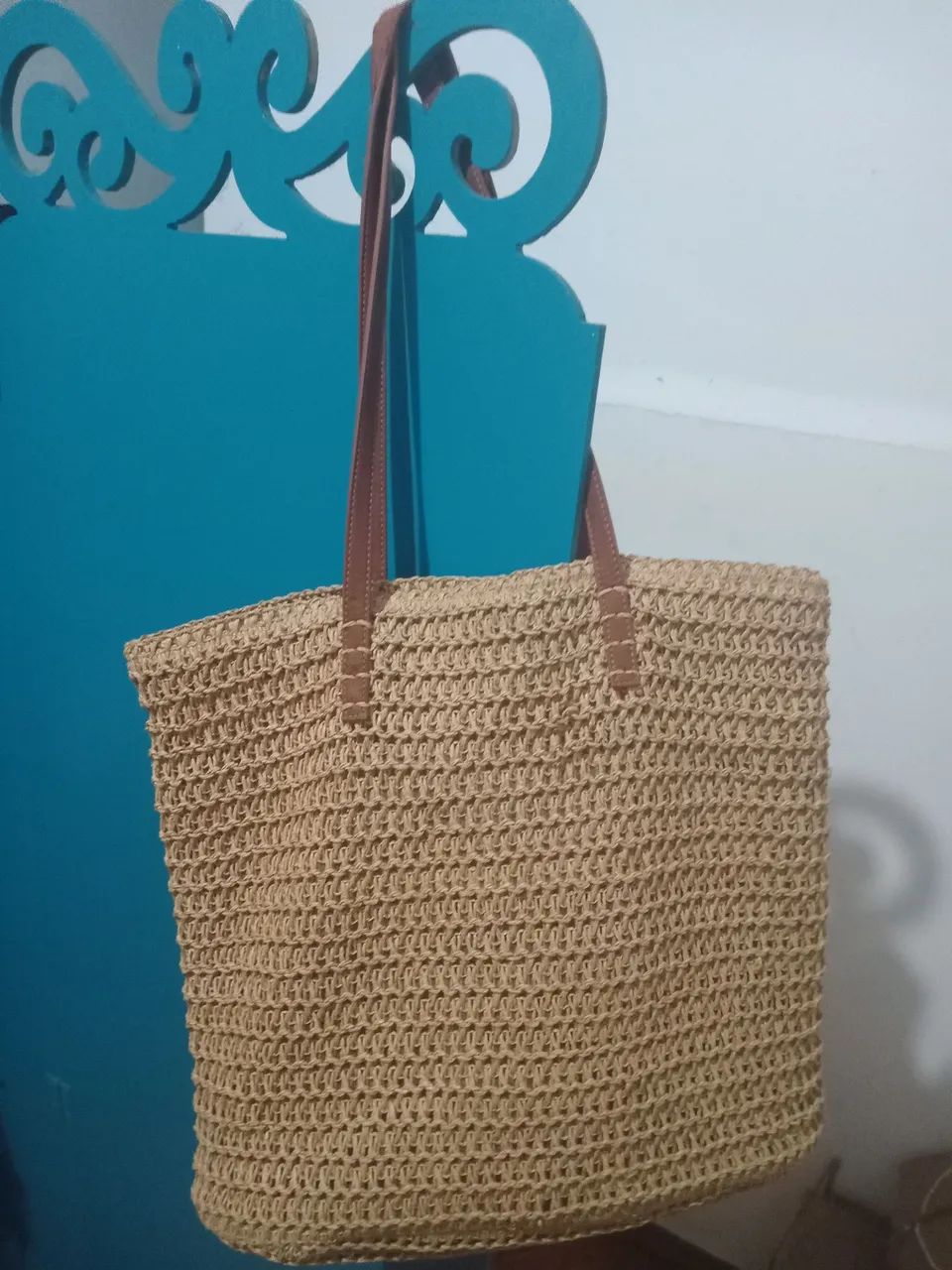 Bolsa shopper texturizada bege - Foto 3
