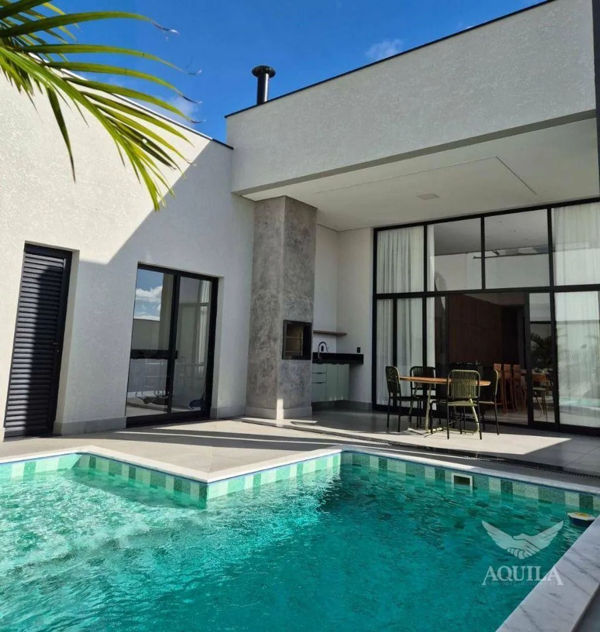 OPORTUNIDADE - CASA TÉRREA MOBILIADA COM PISCINA ESCRITÓRIO E 3 SUÍTES ALPHAVILLE 4 VOTORA