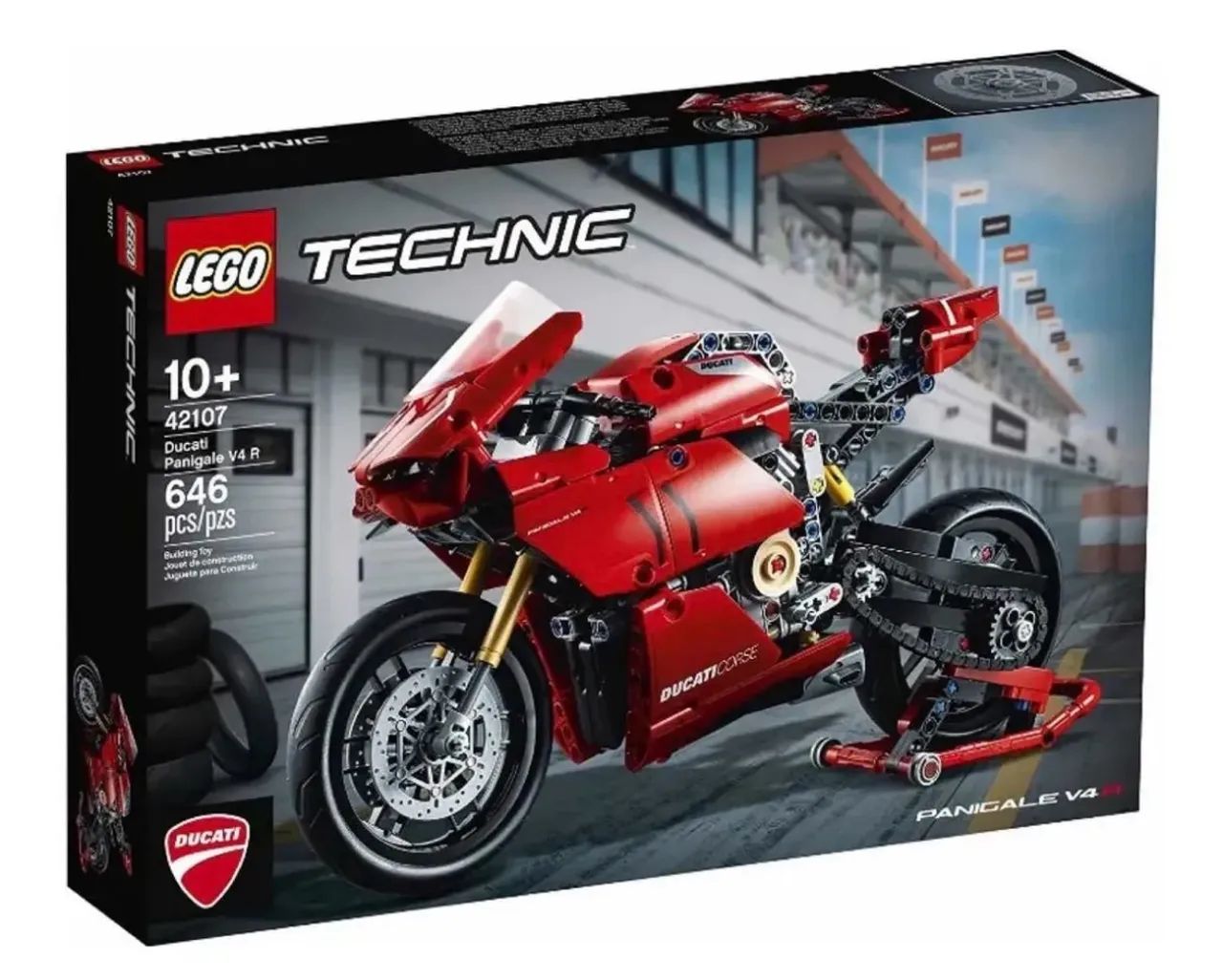 Lego Technic Ducati Panigale V4 R 646 Peças