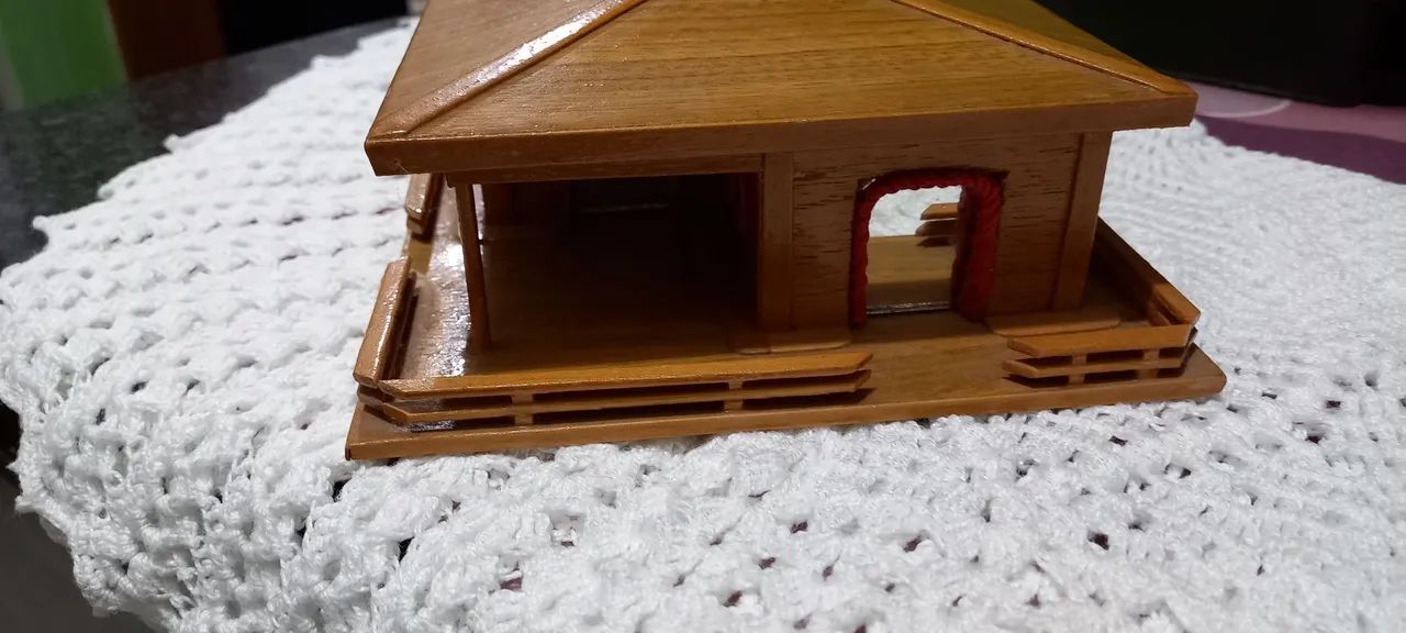 Mini casa de madeira artesanal japonesa   - Foto 3