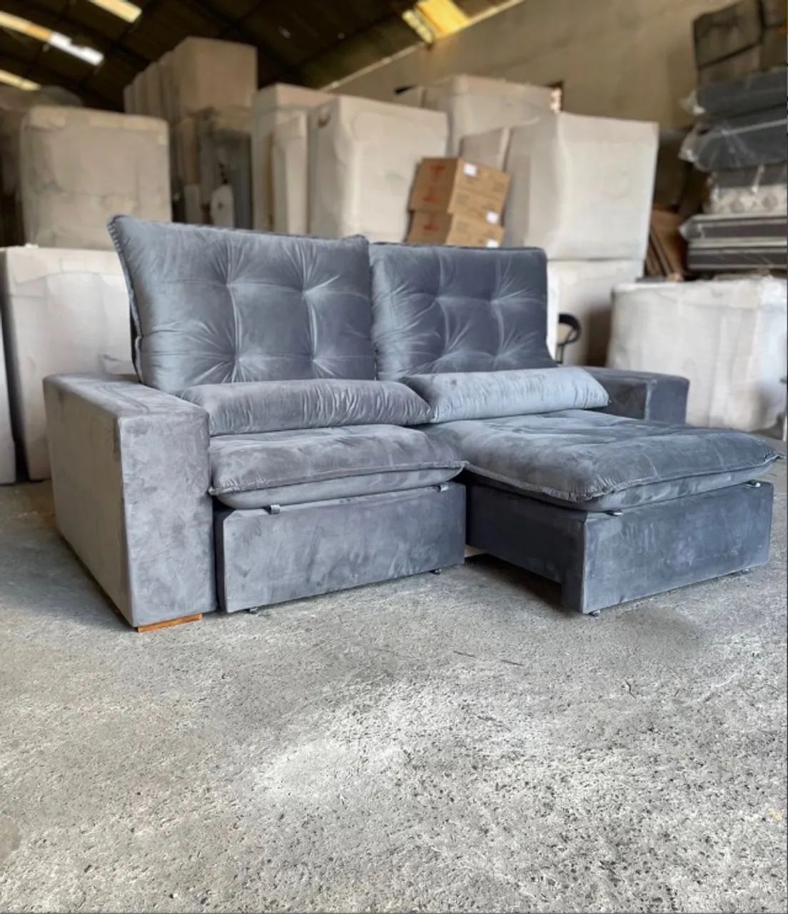 Veneto 2.90 Graphite Reclining Sofa419420961023600640