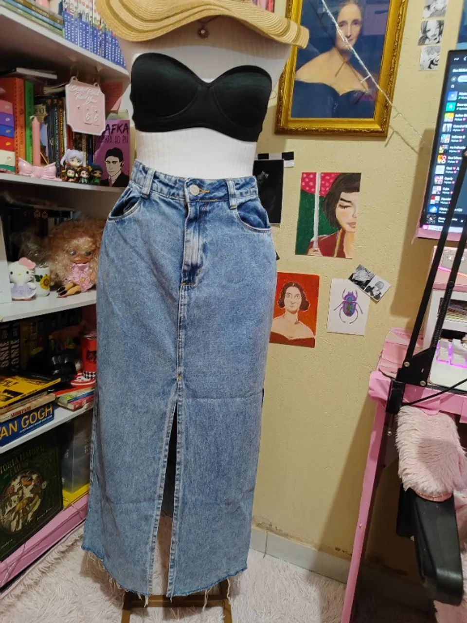 Saia jeans nova - Foto 4