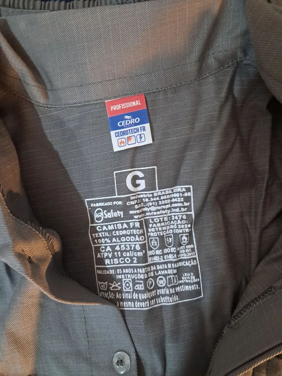 (2) Uniforme NR10 risco 2 eletricista  - Foto 4