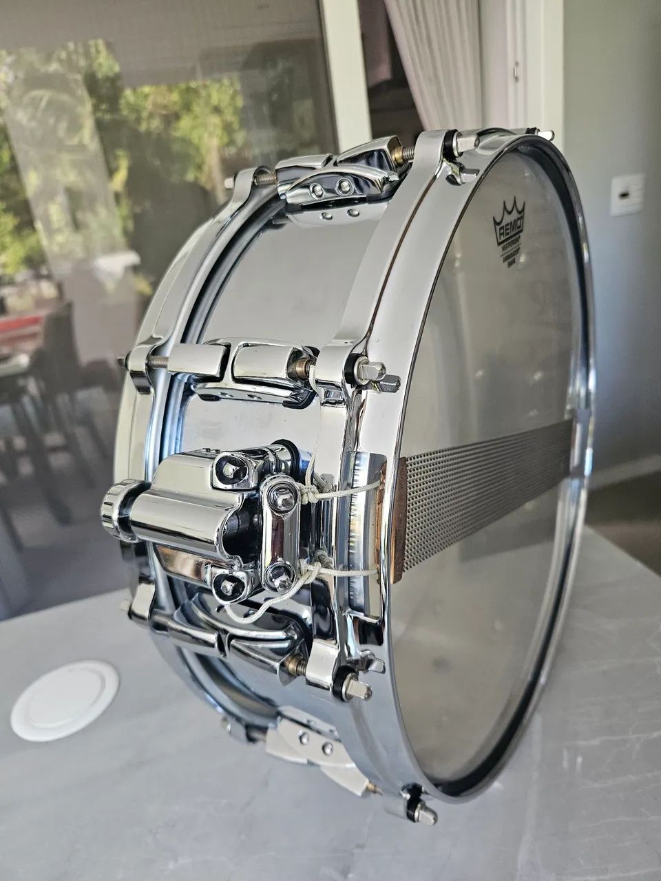 Caixa Pearl Reference Series Steel 14x5 - Impecável - Foto 3