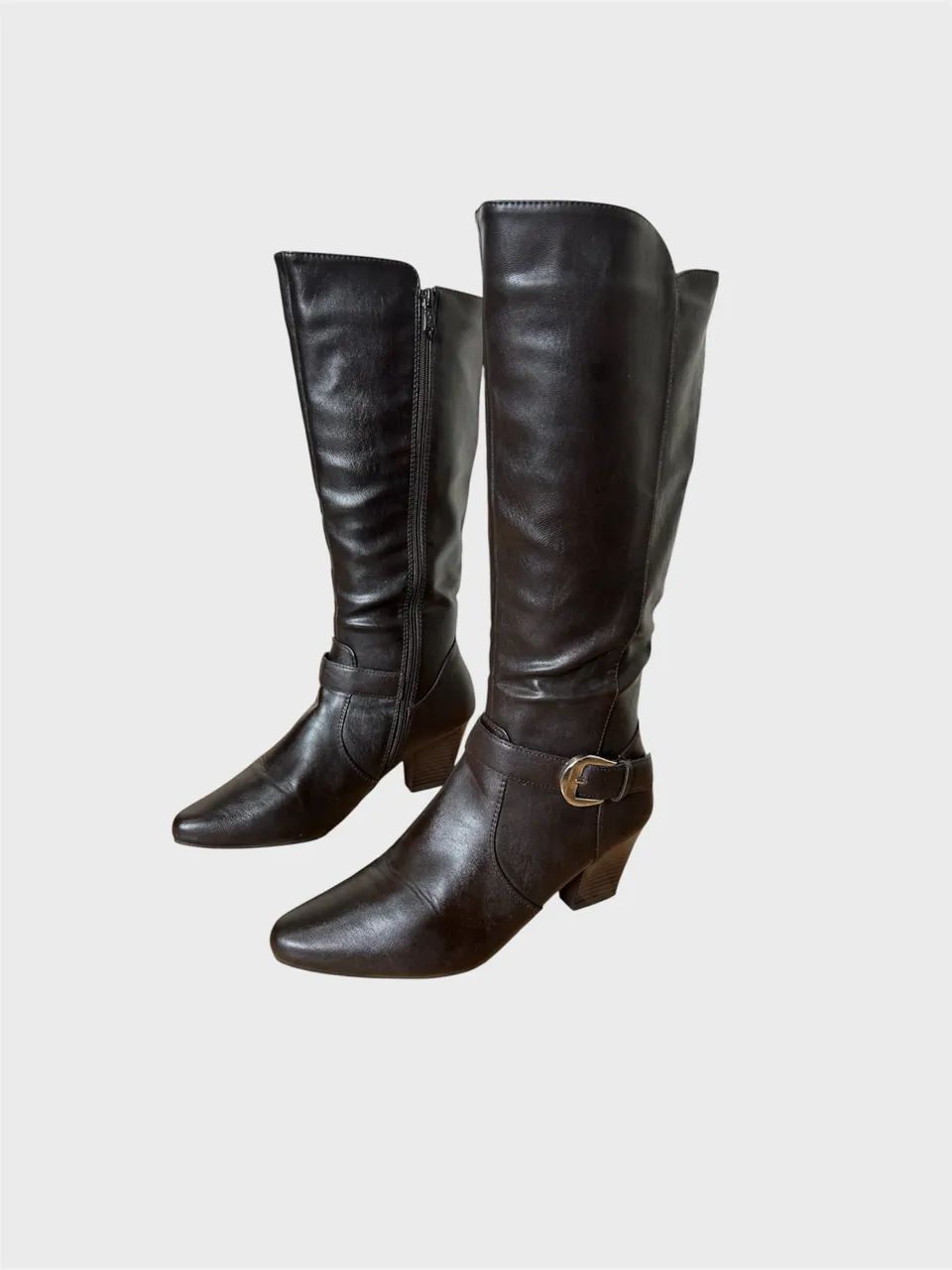 Bota de couro marrom mooncity