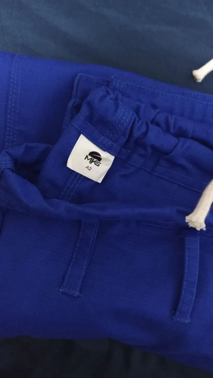 Calça De JIU JITSU A2 RIP STOP AZUL - Foto 5