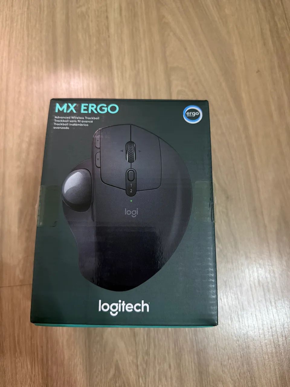 Mouse Logitech MX Ergo Trackball Sem Fio Ergonômico Bluetooth +