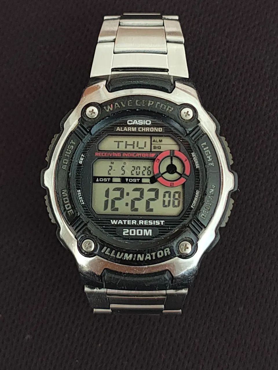 Relógio Casio WV-200A WaveCeptor 200M Alarme Cronógrafo  - Foto 5