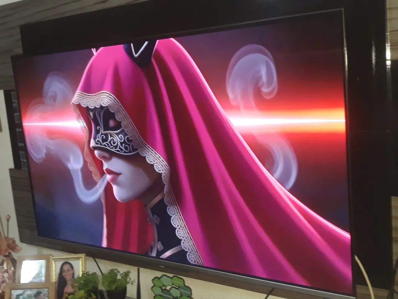 tv 55 smart 4k tcl Android comando de voz pé controle or todos apps entrego *