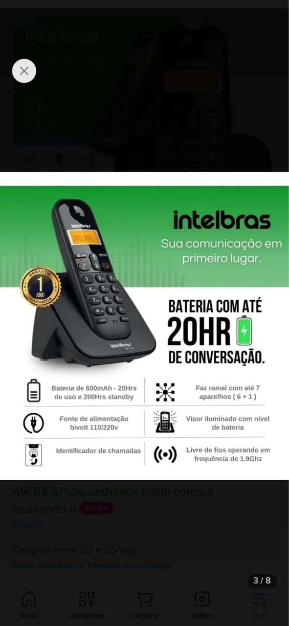 Telefone Intelbras  - Foto 2