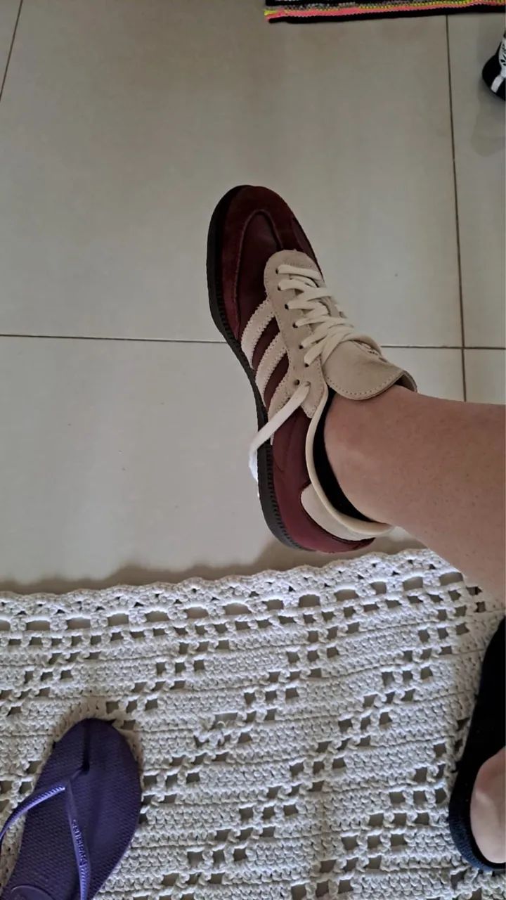 Tê Adidas Samba bordô 36 - Foto 2