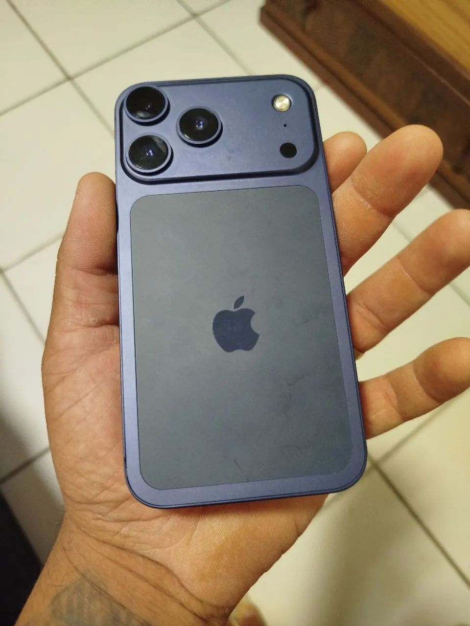 iPhone XR montado na carcaça do 17pro celular todo funcional face ? ? - Foto 5