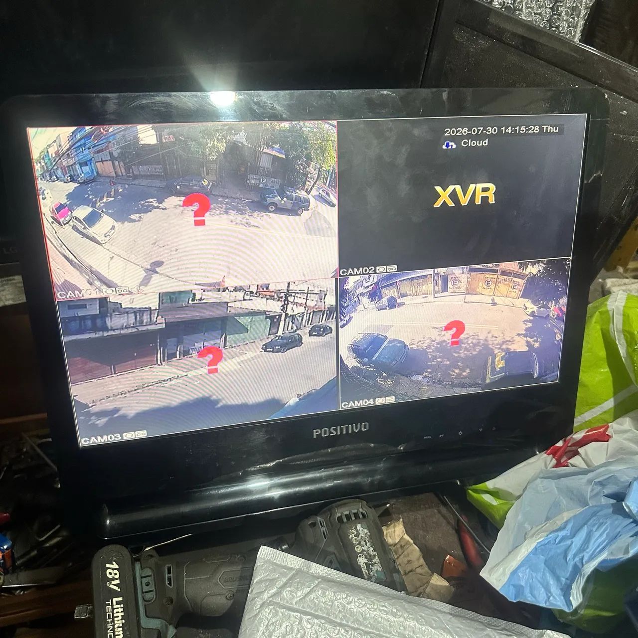 Monitor positivo usado está com a base quebrada mas funciona perfeitamente  - Foto 2