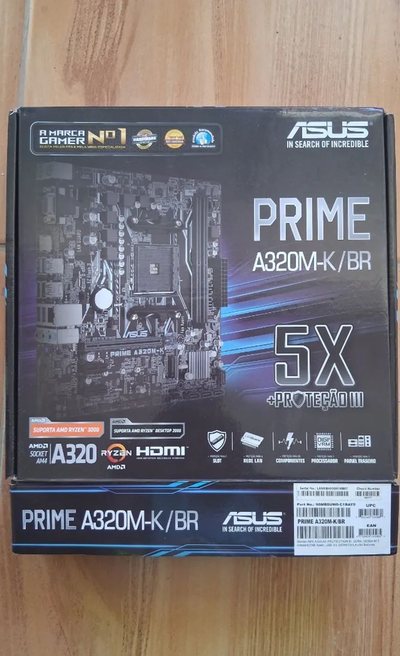 Placa Mae Asus Prime A320M-K/BR DDR4 Socket AM4 Chipset AMD A320 - Foto 4