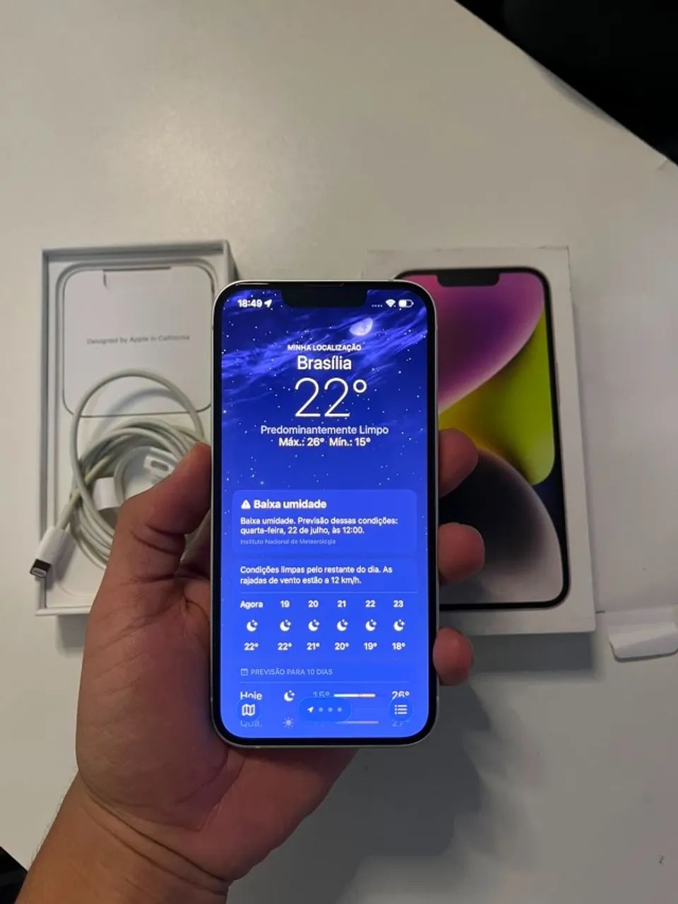 iphone 14 branco 128gb original - Foto 5