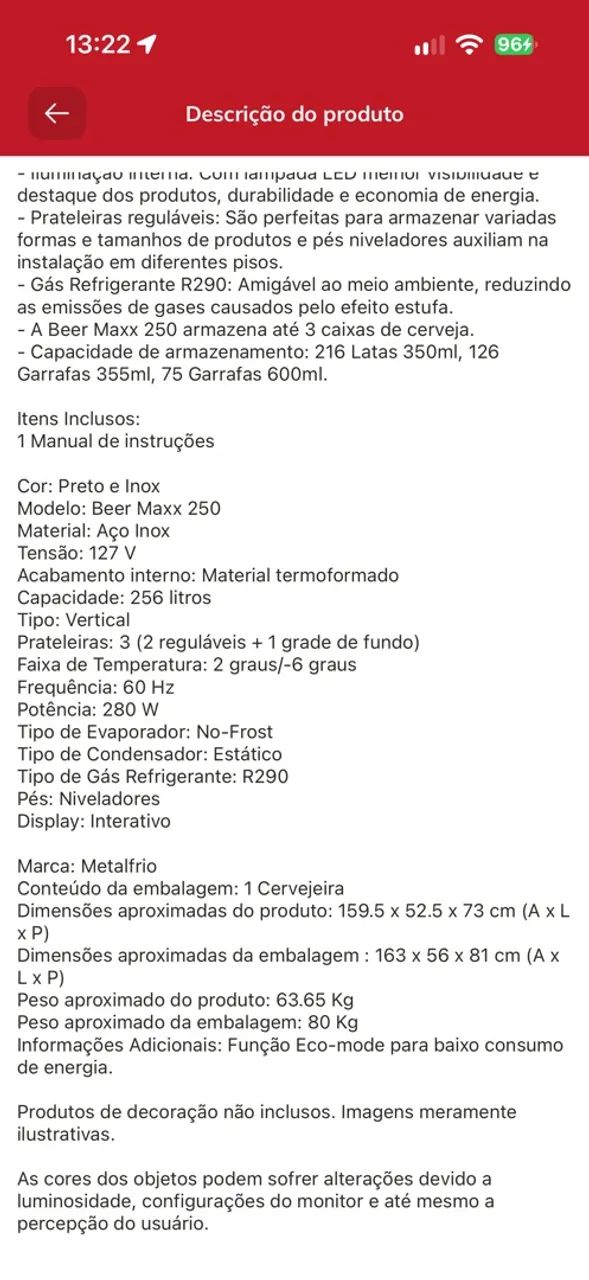 Freezer Cervejeira Metalfrio  - Foto 3