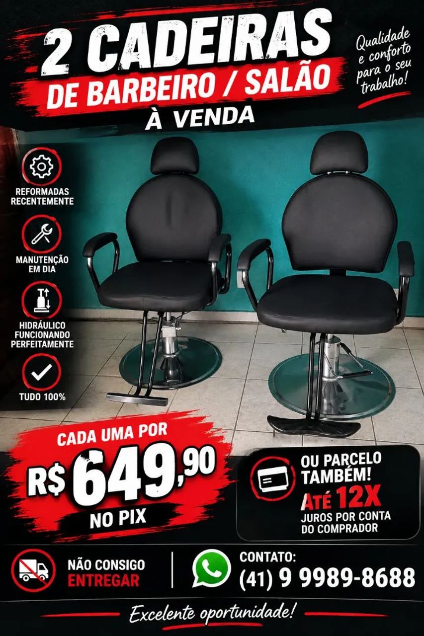 Cadeira de barbeiro/Salão 