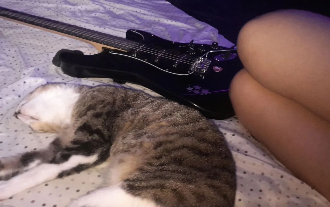 Guitarra stratocaster preta 