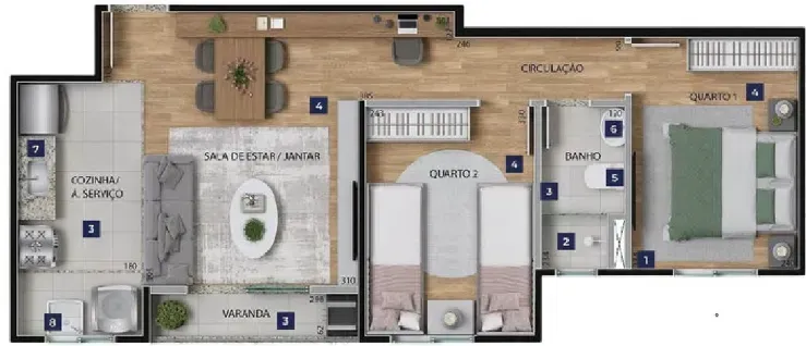 PLANTA 49m²