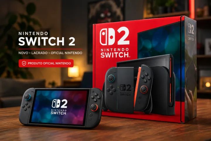 Nintendo Switch 2 Novo Lacrado + Nota Fiscal e Garantia - Consoles