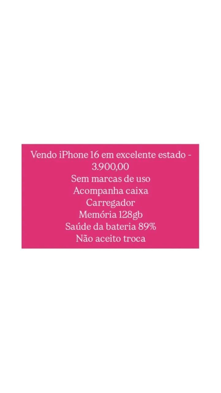 Vendo iPhone 16  - Foto 3