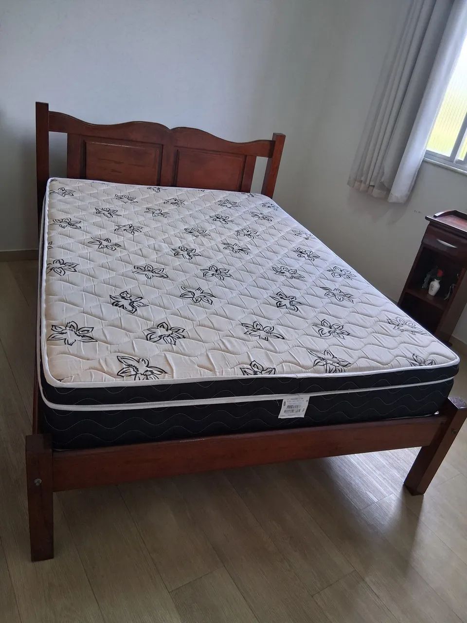 Cama de casal, com colchão Ortobom. - Foto 3