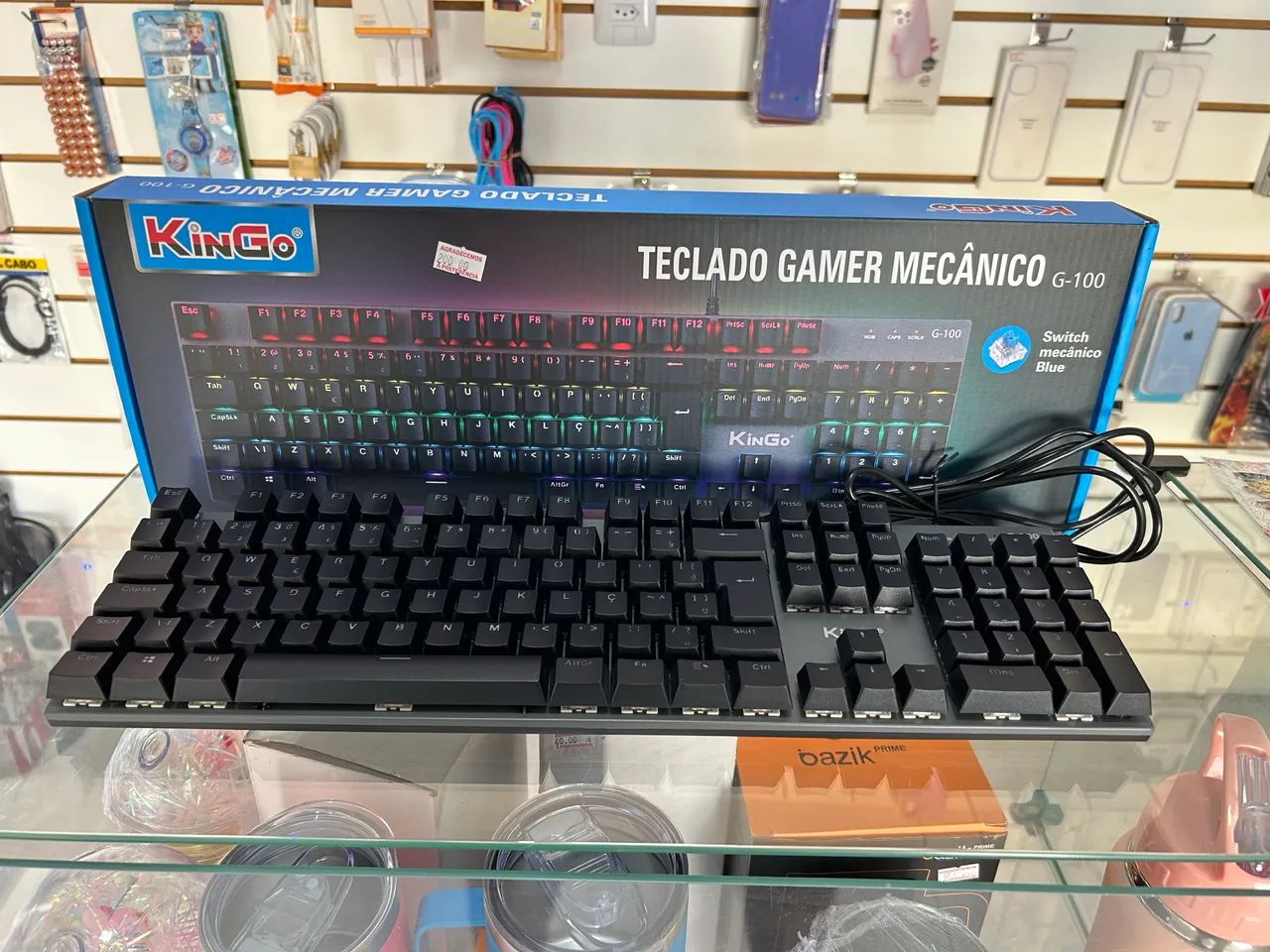 Teclado Gamer Mecânico Kingo G-100