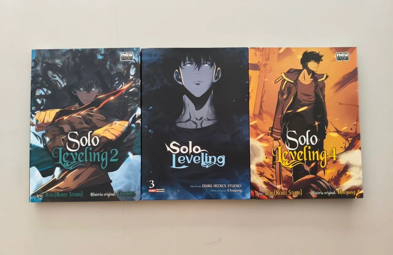 Webtoon Solo Leveling volume 2 3 e 4 em português 