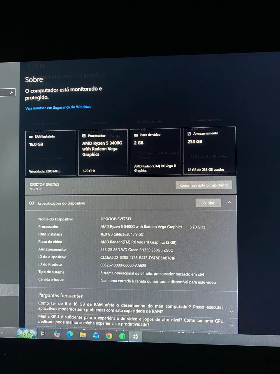 VENDO PC GAMER COMPLETO OU TROCO EM PS5 - Foto 4