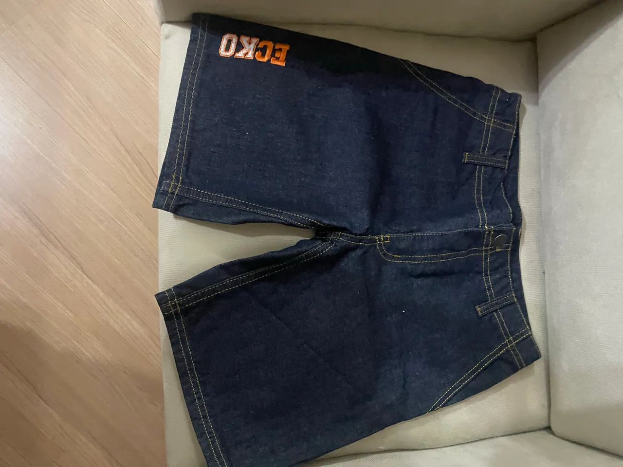 Bermuda jeans infantil 