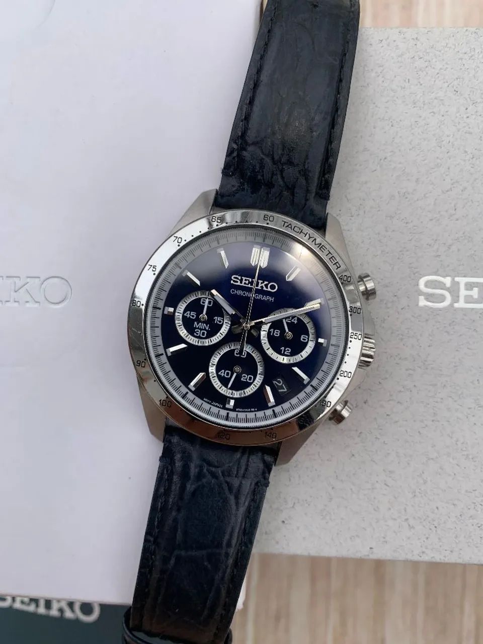 Seiko Daytona Azul Sbtr019 - Foto 4
