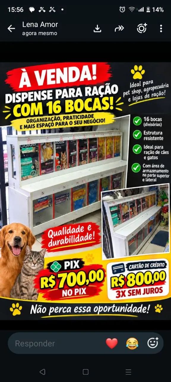 Dispense de ração 