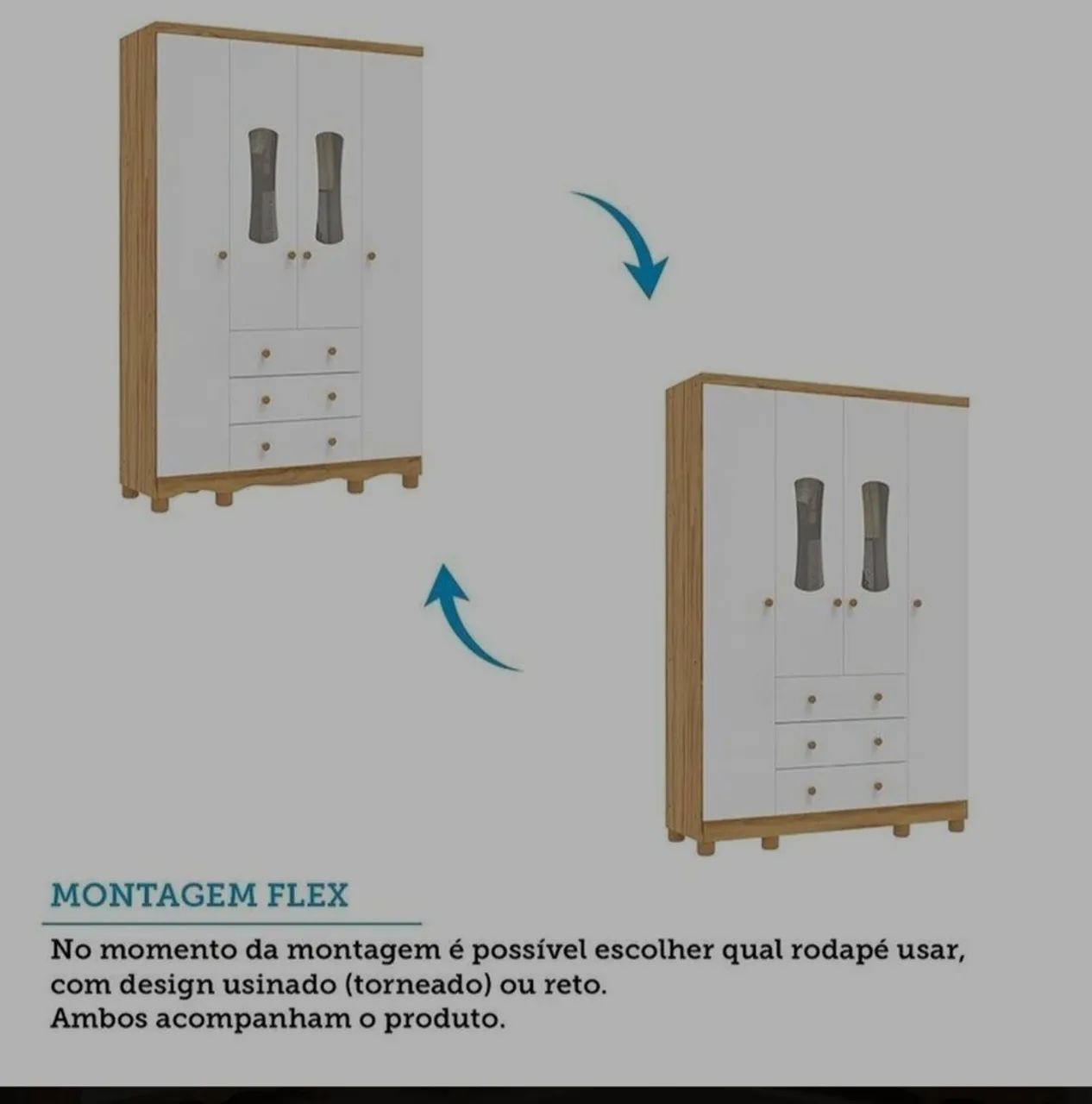 Guarda roupa e cama e colchão infantil  - Foto 4